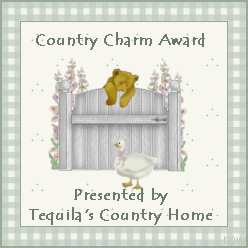 My first award - Thanks Elizabeth!